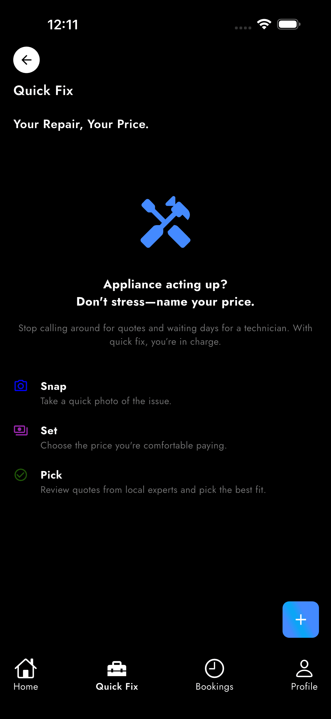Craftly Preview - Quick Fix Screen